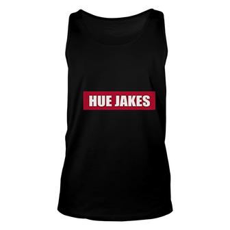 Hue Jakes Red Square Design Unisex Tank Top | Mazezy