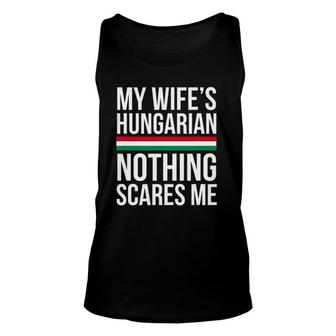 Mens Hungarian Wife Hungary Husband Anniversary Wedding Tank Top | Mazezy