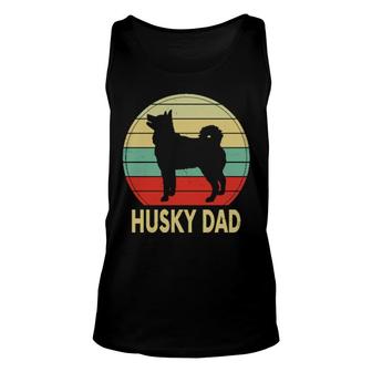 Husky Dad Vintage Unisex Tank Top | Mazezy