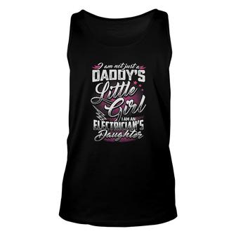 I Am An Electrician Daughter Unisex Tank Top | Mazezy