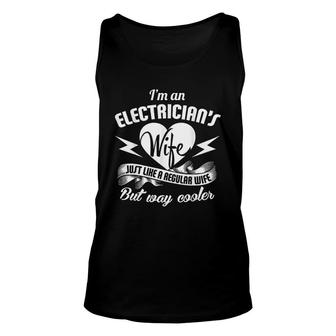 I Am An Electricians Wife Funny Unisex Tank Top | Mazezy