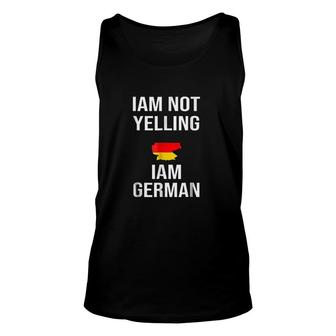 I Am Not Yelling I Am German Funny Oktoberfest Unisex Tank Top - Thegiftio UK