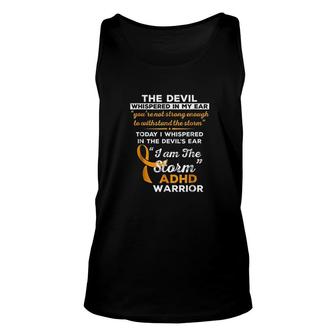 I Am The Storm Adhd Warrior Unisex Tank Top - Thegiftio UK