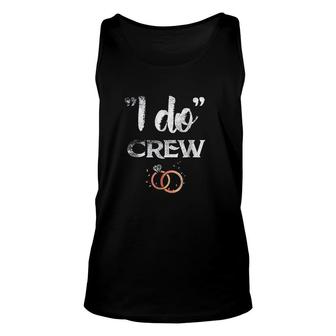 I Do Crew Wedding Bride Groom Funny Diamond Ring Unisex Tank Top - Thegiftio UK