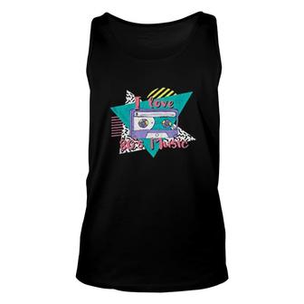 I Love 80's Music Retro Vintage 1980 Unisex Tank Top - Thegiftio