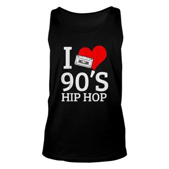 I Love 90s Hip Hop Rap Unisex Tank Top | Mazezy
