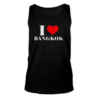 I Love Bangkok I Heart Bangkok Thailand Tee Unisex Tank Top | Mazezy