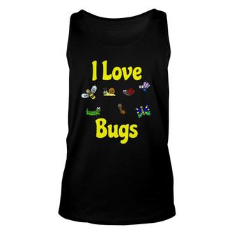 I Love Bugs Insects Fans Unisex Tank Top | Mazezy