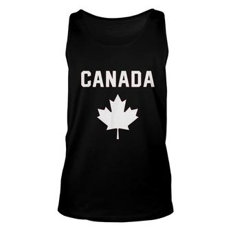 I Love Canada Minimalist Canadian Flag V2 Unisex Tank Top - Thegiftio UK