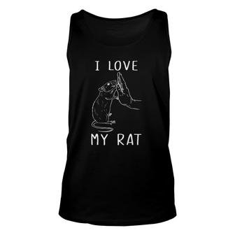 I Love My Rat Mom Rat Dad Rat Lover Unisex Tank Top | Mazezy