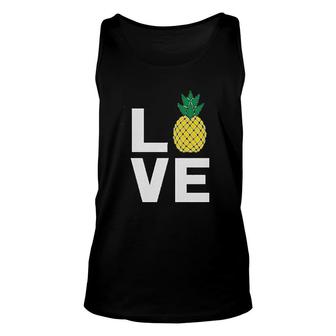 I Love Pineapples Unisex Tank Top | Mazezy