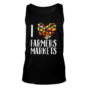 I Love The Farmers Market Unisex Tank Top | Mazezy