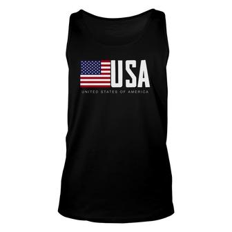 I Love Usa, Enjoy Cool Usa United States Of America Flag Unisex Tank Top | Mazezy