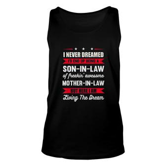 I Never Dreamed Id End Up Being A Son In Law Awesome Gifts Red Color Unisex Tank Top - Thegiftio UK