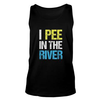 I Pee In The River Funny Summer Unisex Tank Top - Thegiftio UK
