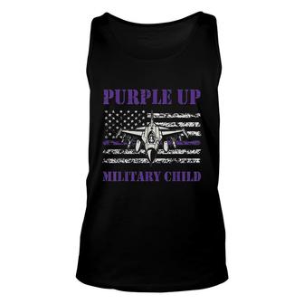 I Purple Up Month Of Military Child Kids Awareness Air Force Unisex Tank Top - Seseable
