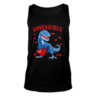 I Steal Hearts Loveasaurusrex Dinosaur Valentine's Day Unisex Tank Top | Mazezy