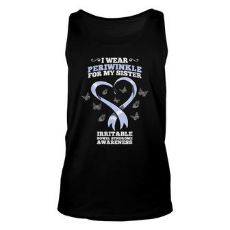 I Wear Periwinkle Sister Ibs Awareness Unisex Tank Top | Mazezy