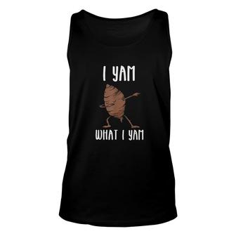 I Yam What I Yam Cute Art Gift Unisex Tank Top - Thegiftio
