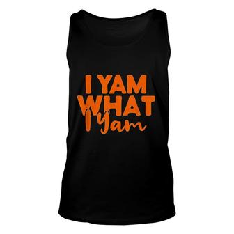 I Yam What I Yam She Is My Sweet Potato Thanksgiving Couple Unisex Tank Top - Thegiftio