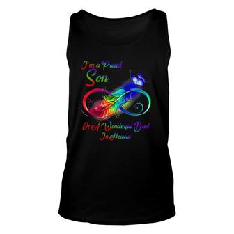 I'm A Proud Son Of A Wonderful Dad In Heaven Gifts Unisex Tank Top | Mazezy