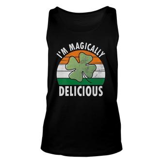 Womens I'm Magically Delicious Saint Patrick's Day Tank Top | Mazezy