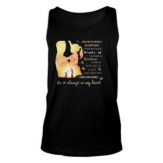 I'm Not A Fatherless Daughter I Am A Daughter To A Dad In Heaven Tank Top | Mazezy