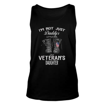 Womens I'm Not Just Daddy's Little Girl I'm Veteran's Daughter V-Neck Tank Top | Mazezy