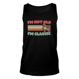 Womens I'm Not Old I'm Classic Roller Skating 70S Retro Skate Tank Top | Mazezy