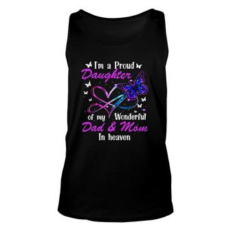 I'm A Proud Daughter Of My Wonderful Dad And Mom In Haven Tank Top | Mazezy