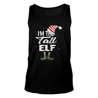 I'm The Tall Elf Christmas Eve Xmas Elf Squad Costume Raglan Baseball Tee Tank Top | Mazezy