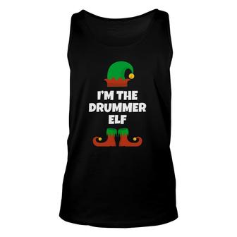 I'm The Drummer Elf Funny Family Christmas Gift Drumming Unisex Tank Top | Mazezy