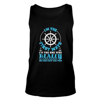 Im The First Mate For Boaters Unisex Tank Top | Mazezy