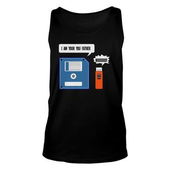 I'm Your Father Diskette Floppy Disk Usb Geek Computer Unisex Tank Top | Mazezy