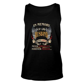 In Loving Memories Of My Husband Gift For Single Mom Mother Unisex Tank Top - Thegiftio UK