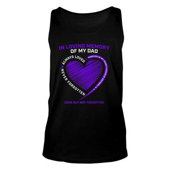 In Loving Memory S Dad Father Daddy Heaven In Memory Unisex Tank Top | Mazezy
