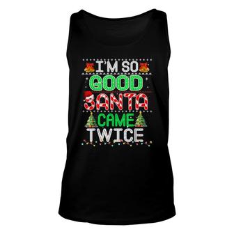 Inappropriate Christmas Pajama Xmas Party Unisex Tank Top | Mazezy