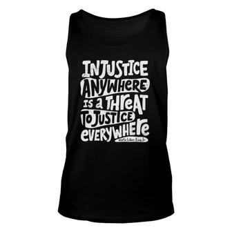 Womens Injustice Anywhere Is A Threat To Justice Everywhere Tank Top | Mazezy