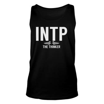 Intp Introvert Personality Type The Thinker Unisex Tank Top | Mazezy