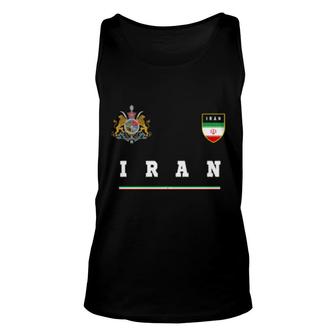 Iran Sportsoccer Jersey Iranian Flag Football Unisex Tank Top | Mazezy