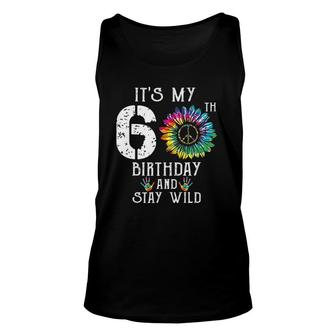 It's My 60Th Birthday Hippie Peace Sign Tie Dye 60 Years Old Tank Top | Mazezy