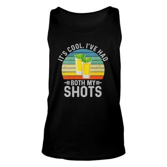 Womens It's Cool I've Had Both My Shots I Have Had My Shots V-Neck Tank Top | Mazezy UK