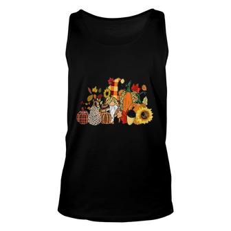 It's Fall Y'all Leopard Pumpkin Patch Cool Gnome Sunflower Unisex Tank Top | Mazezy