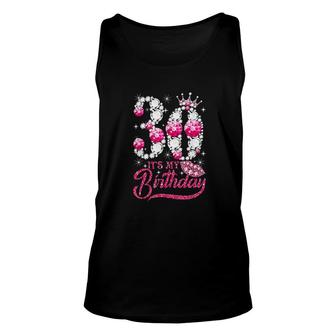 Its My 30th Birthday Queen 30 Years Old Shoes Crown Diamond Unisex Tank Top - Seseable
