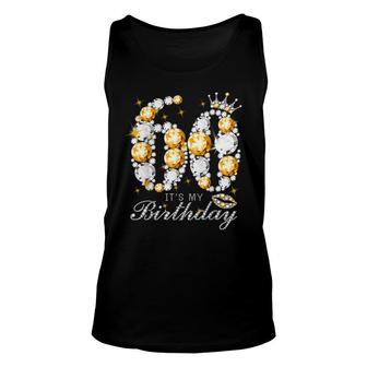 It's My 60Th Birthday Queen 60 Years Old Shoes Crown Diamond Unisex Tank Top - Seseable