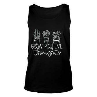 Its Not Hoarding If Its Plants Grow Positive Thoughts Unisex Tank Top - Thegiftio