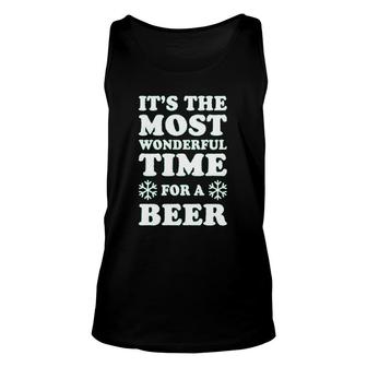 Its The Most Wonderful Time For A Beer Unisex Tank Top | Mazezy
