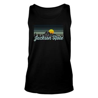 Jackson Hole Retro Wyoming Ski Clothing Unisex Tank Top | Mazezy