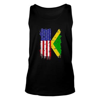 Jamaica America Flag Unisex Tank Top | Mazezy