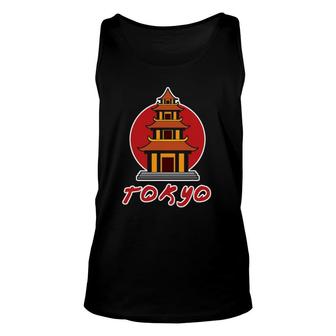 Japan Tokyo Design For Men And Women - Tokyo Pagoda Unisex Tank Top | Mazezy